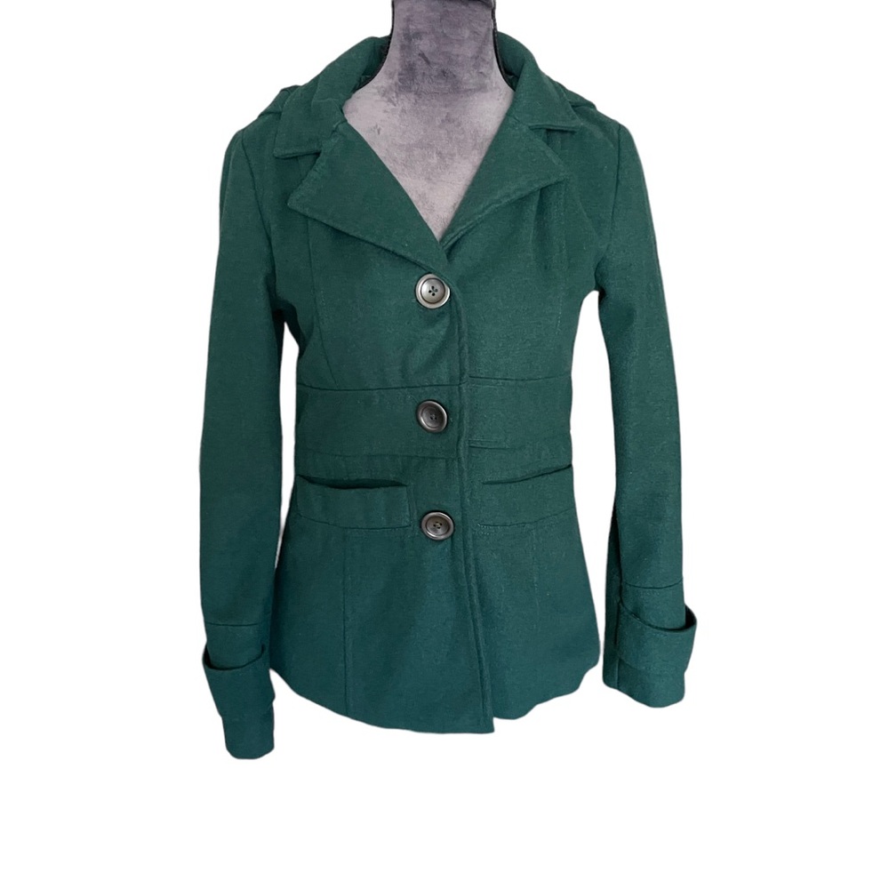 Jack by BB Dakota Green‎ Pea Coat Size S
